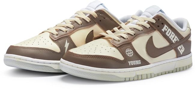 나이키 덩크 로우 '커스텀 베이지 브라운' (56 characters) DV0831-101(Team80-男款复古美高米白棕) Lookbook 나이키 덩크 로우 '커스텀 베이지 브라운' (56 characters) DV0831-101(Team80-男款复古美高米白棕)