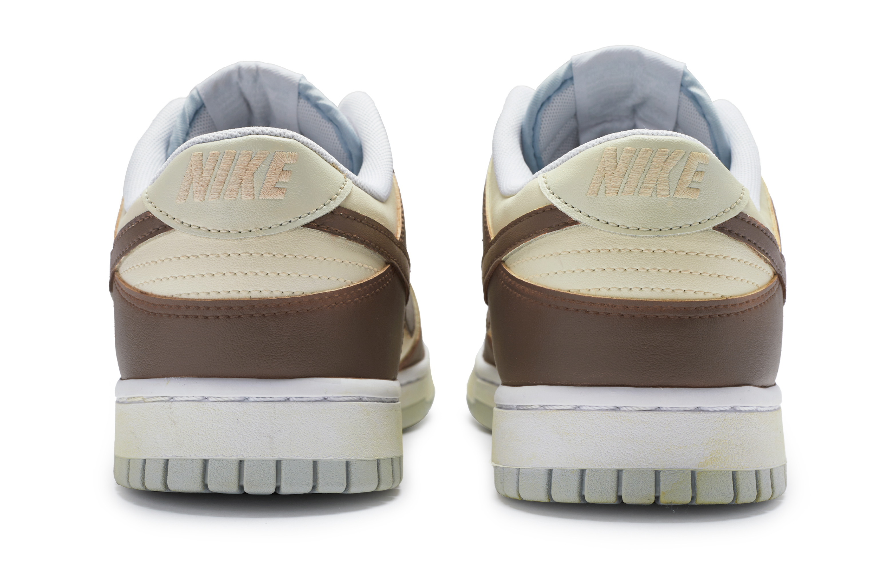 Shop 나이키 덩크 로우 '커스텀 베이지 브라운' (56 characters) DV0831-101(Team80-男款复古美高米白棕)