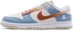 Buy 【訂製球鞋】 Nike Dunk Low 復古海岸線 噴繪 漸變 街頭潮流 經典百搭 低幫 板鞋 男款 藍白棕色