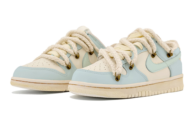 Lookbook 【カスタムシューズ】ナイキ ダンク ロー 'カスタム デコンストラクト ライトブルー ベージュ' DH9765-100(TeamK-复古远天蓝QD)