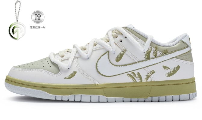 【訂製球鞋】Nike Dunk Low 811製造 手繪噴繪 小清新 潮流舒適 低筒 板鞋 男款 白綠 Buy 【訂製球鞋】Nike Dunk Low 811製造 手繪噴繪 小清新 潮流舒適 低筒 板鞋 男款 白綠