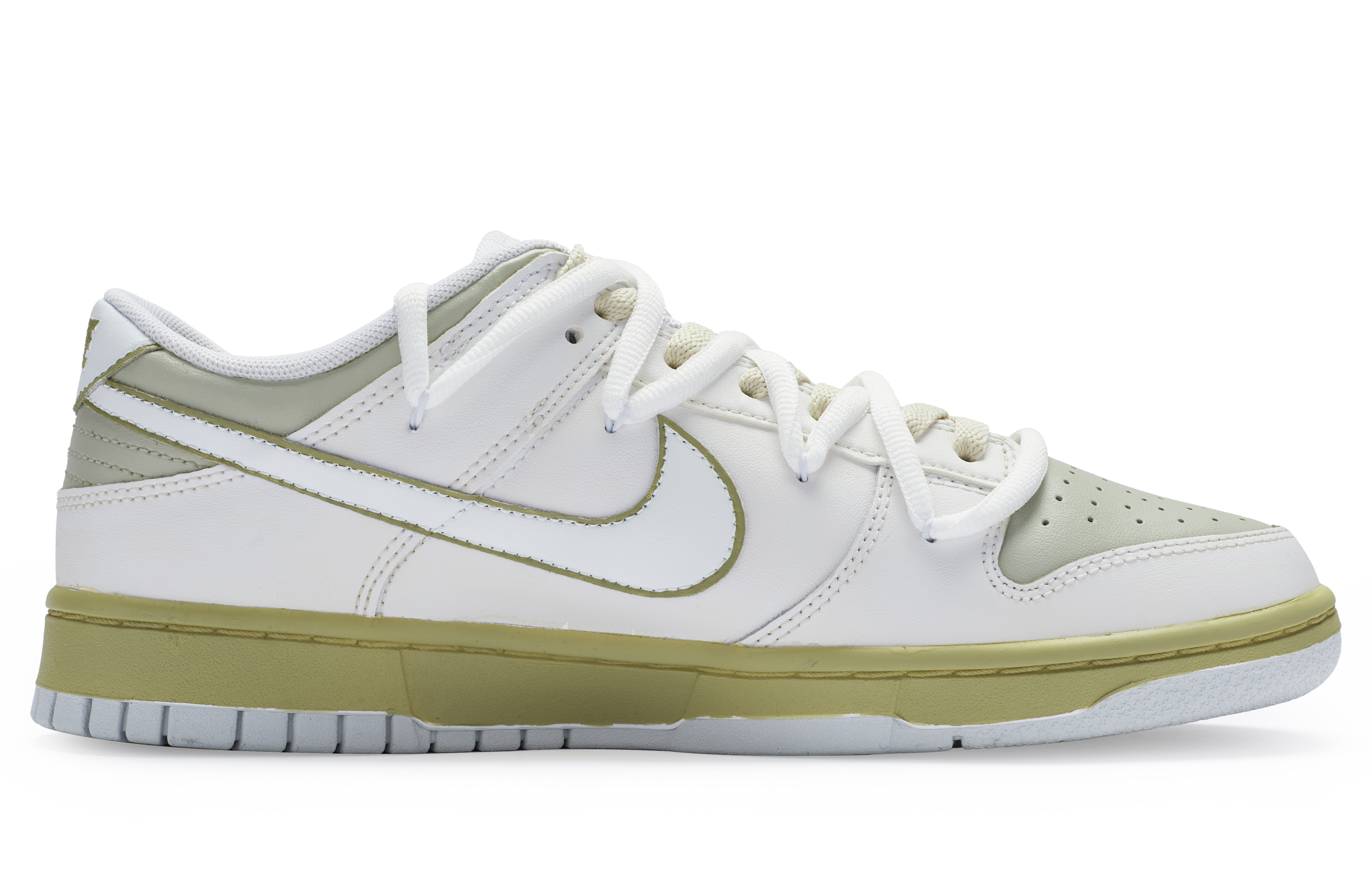 Order [Sepatu Custom] Nike Dunk Low 'Custom Lukis Tangan Hijau Segar' DV0831-101(Team80-男款炒青白绿)