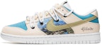 Buy 【客製球鞋】 Nike Dunk Low 野鶴製造 解構主題 山川之境 解構雙鞋帶 牛仔貼布 休閒 低幫 板鞋 男款 米藍