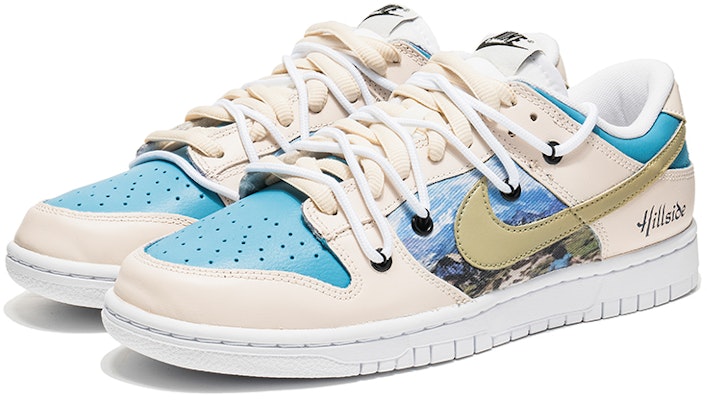 【客製球鞋】 Nike Dunk Low 野鶴製造 解構主題 山川之境 解構雙鞋帶 牛仔貼布 休閒 低幫 板鞋 男款 米藍 Lookbook 【客製球鞋】 Nike Dunk Low 野鶴製造 解構主題 山川之境 解構雙鞋帶 牛仔貼布 休閒 低幫 板鞋 男款 米藍