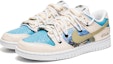 Lookbook 【客製球鞋】 Nike Dunk Low 野鶴製造 解構主題 山川之境 解構雙鞋帶 牛仔貼布 休閒 低幫 板鞋 男款 米藍