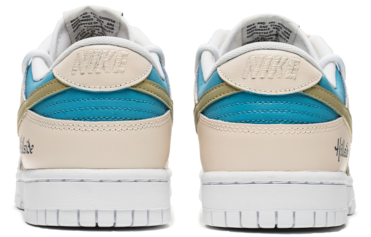 Shop 【客製球鞋】 Nike Dunk Low 野鶴製造 解構主題 山川之境 解構雙鞋帶 牛仔貼布 休閒 低幫 板鞋 男款 米藍