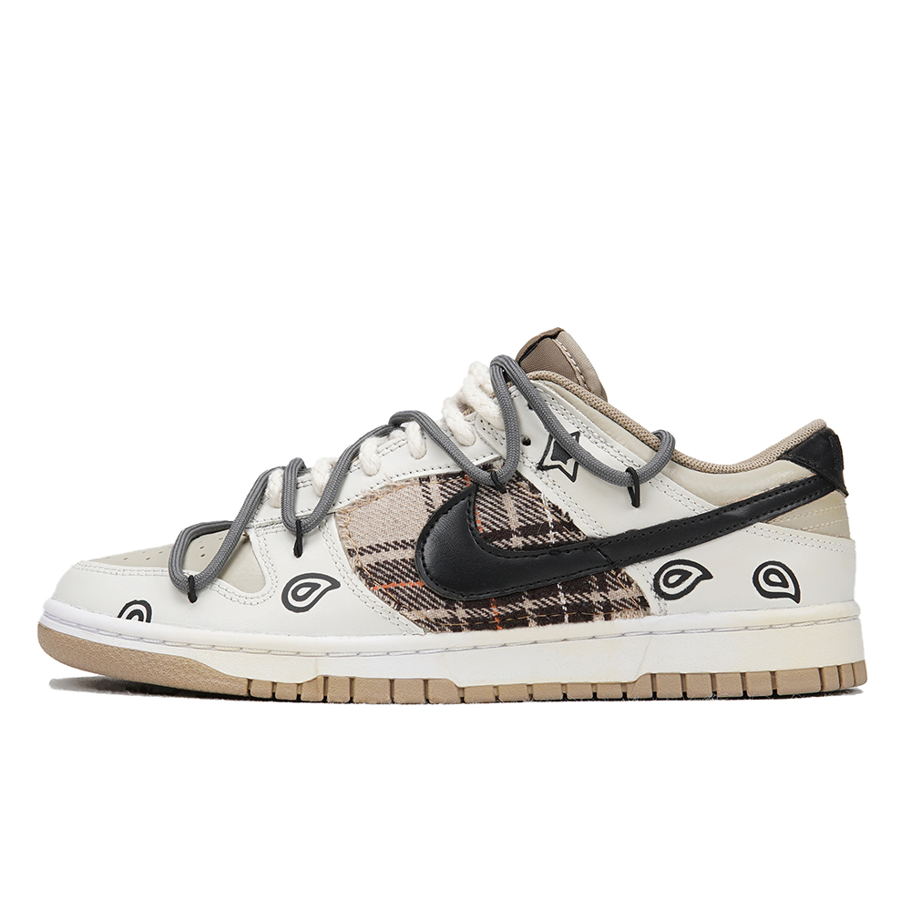 Buy 나이키 덩크 로우 '페이즐리 카키' 커스텀 (49 characters) DJ6188-200(Teamp-卡其格纹腰果花）