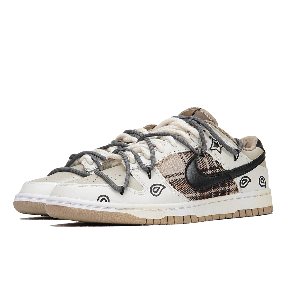 Lookbook 나이키 덩크 로우 '페이즐리 카키' 커스텀 (49 characters) DJ6188-200(Teamp-卡其格纹腰果花）