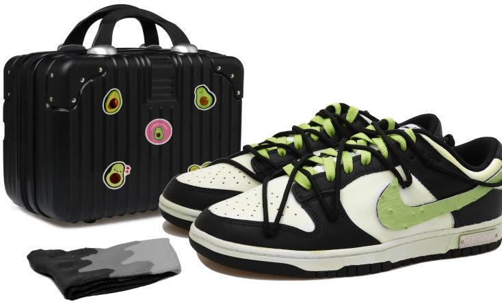 custom-shoes-nike-dunk-low-custom-panda-black-green