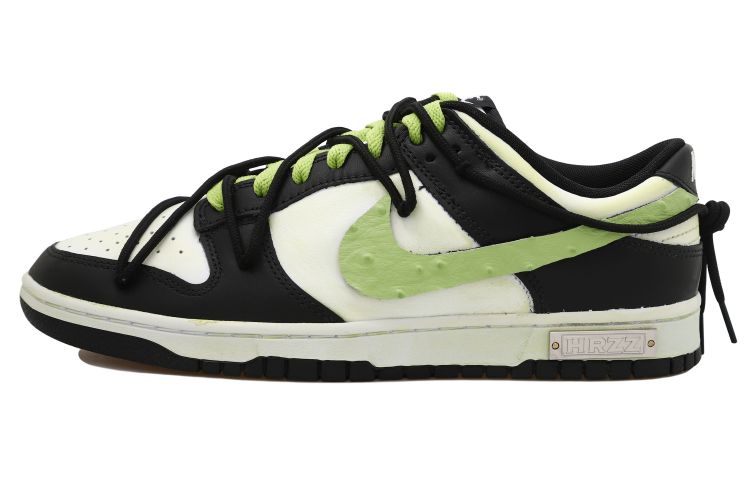 Order Zapatillas Nike Dunk Low 'Panda Negro-Verde Personalizadas' CW1590-100(Team拾玖-黑绿贴皮S-BOX）