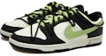 Shop Zapatillas Nike Dunk Low 'Panda Negro-Verde Personalizadas' CW1590-100(Team拾玖-黑绿贴皮S-BOX)
