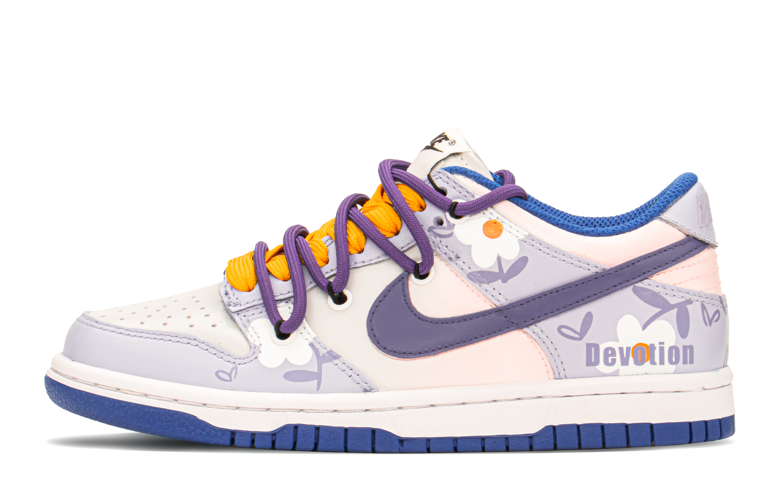 Buy [Kasut Custom] Nike Dunk Low 'Swoosh Ungu Custom' CW1590-104(TeamA-DKL爱心紫色S-BOX)