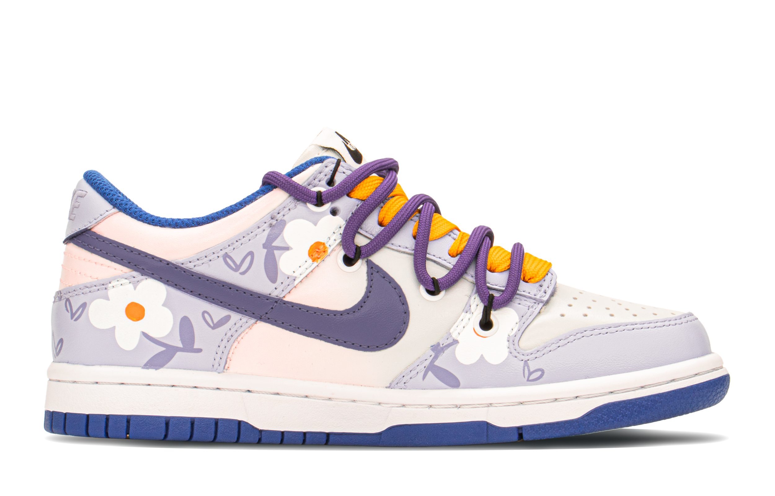Order [Kasut Custom] Nike Dunk Low 'Swoosh Ungu Custom' CW1590-104(TeamA-DKL爱心紫色S-BOX)