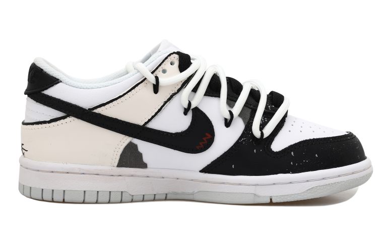 Order [Nike Personalizadas] Dunk Low 'Parche de Letras Blanco Desconstruido' DV0831-101(Team拾玖-街头夏日男S-BOX）