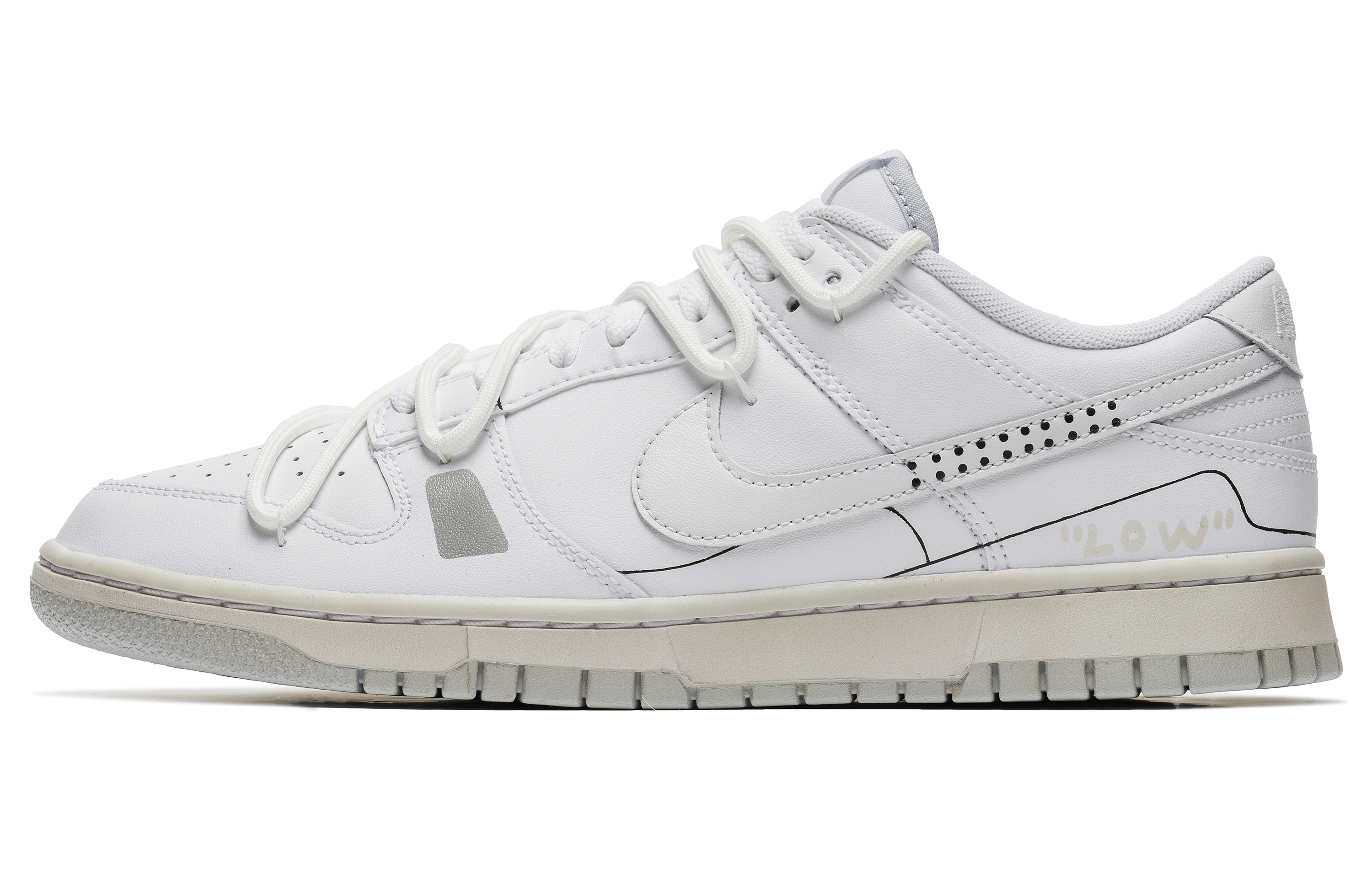 Buy [Zapatillas Personalizadas] Nike Dunk Low 'Concha Blanca Personalizada' DV0831-101(TeamB-白贝壳)