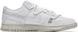 Order 【定製球鞋】 Nike Dunk Low 野鶴製造 白貝殼 復古穿搭 做舊 解構雙鞋帶 低筒 板鞋 男款 白灰