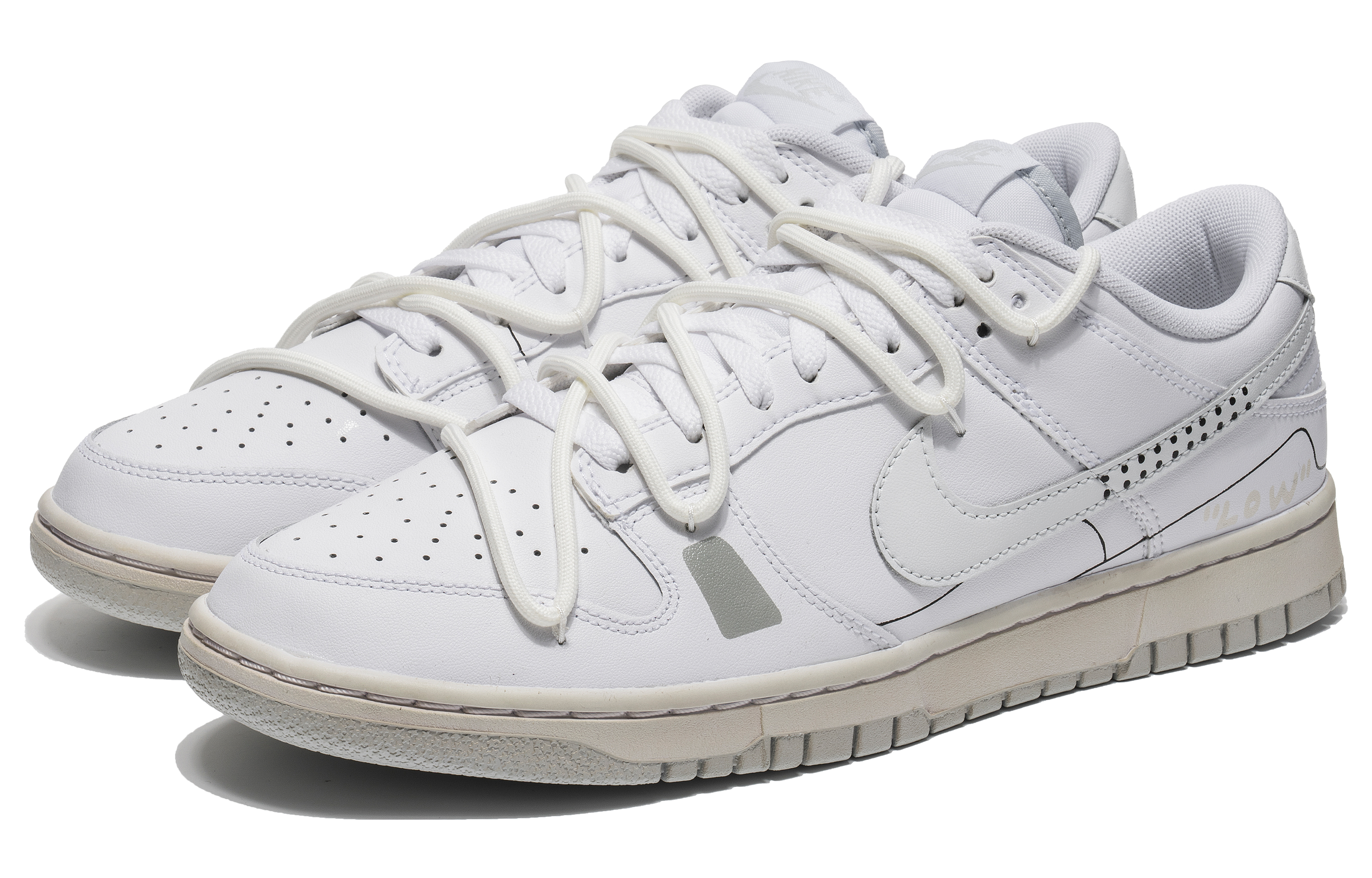 Lookbook [Zapatillas Personalizadas] Nike Dunk Low 'Concha Blanca Personalizada' DV0831-101(TeamB-白贝壳)