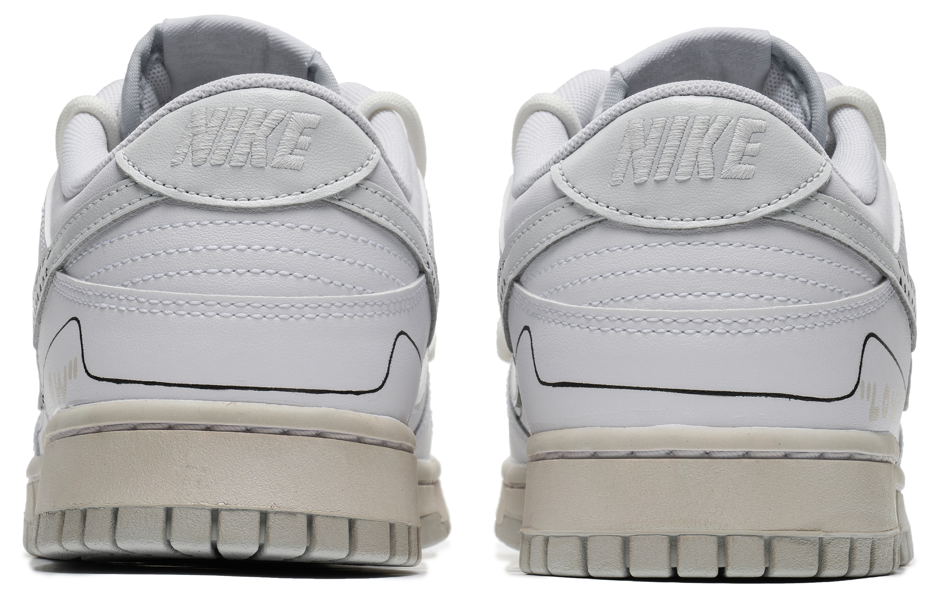 Shop [Zapatillas Personalizadas] Nike Dunk Low 'Concha Blanca Personalizada' DV0831-101(TeamB-白贝壳)