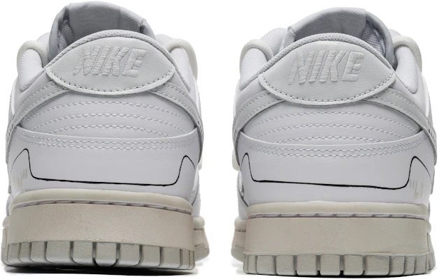 【定製球鞋】 Nike Dunk Low 野鶴製造 白貝殼 復古穿搭 做舊 解構雙鞋帶 低筒 板鞋 男款 白灰 Shop 【定製球鞋】 Nike Dunk Low 野鶴製造 白貝殼 復古穿搭 做舊 解構雙鞋帶 低筒 板鞋 男款 白灰