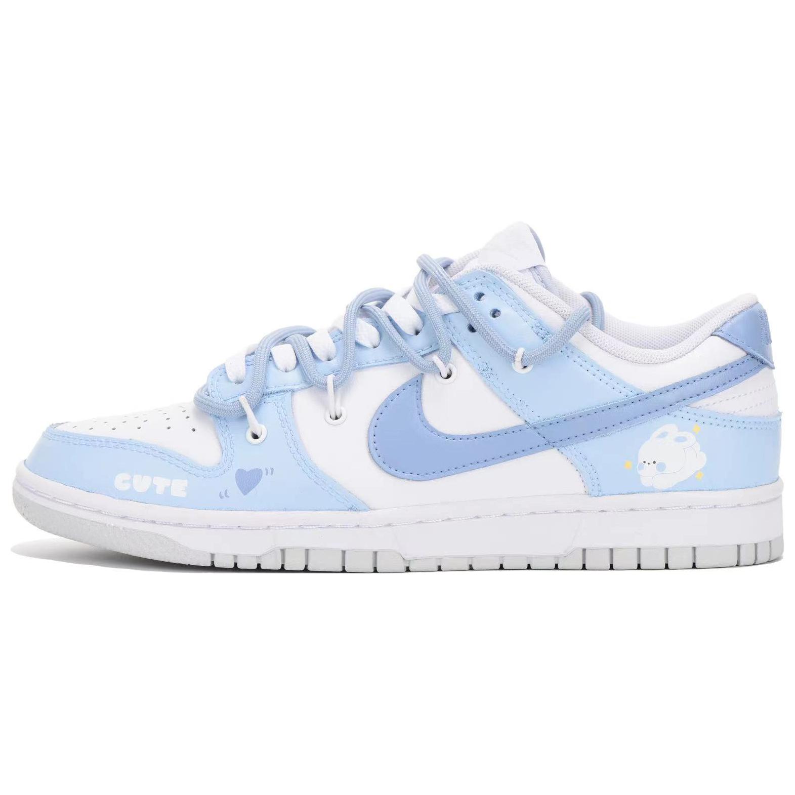 Buy [Kasut Tersuai] Nike Dunk Low 'Arnab Comel Biru-Putih' DH9765-102(Team32-女款蓝白)