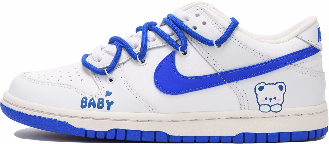 custom-shoes-nike-dunk-low-cute-bunny-deconstructed-white