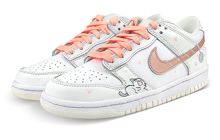 Lookbook 나이키 덩크 로우 '귀여운 냥낙서' (Nike Dunk Low '귀냥낙') DH9765-100(Team叁-女款粉猫线团SBOX)