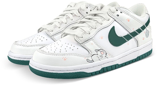 Zapatillas Nike Dunk Low 'Gato Tierno Bola de Hilo Graffiti' FD9911-101(Team叁-女款绿钩猫线团) Lookbook Zapatillas Nike Dunk Low 'Gato Tierno Bola de Hilo Graffiti' FD9911-101(Team叁-女款绿钩猫线团)