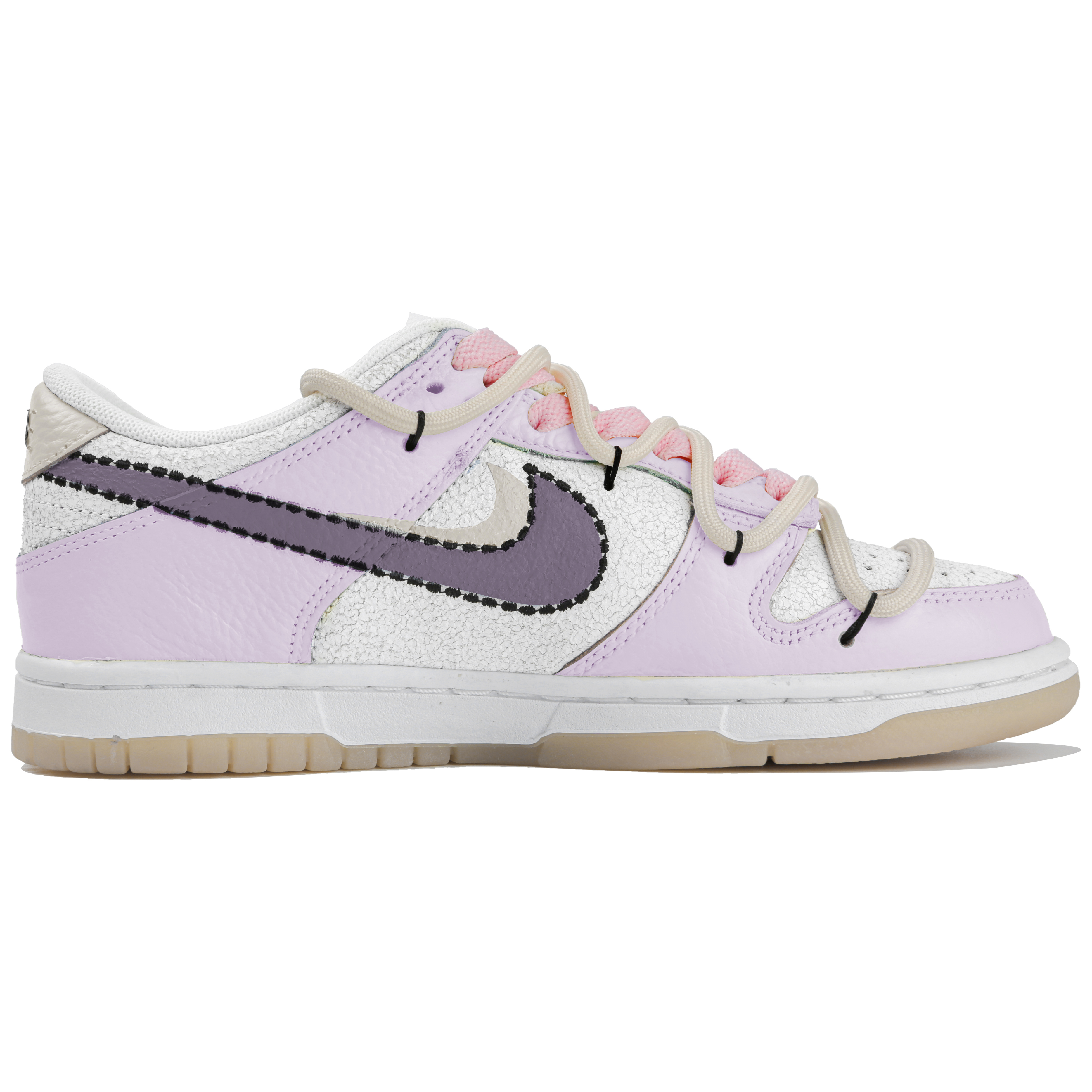 Order [定制鞋款] 耐克Dunk Low '可爱派对 白/紫色' DX3363-100(Team4-女款尤尼可)