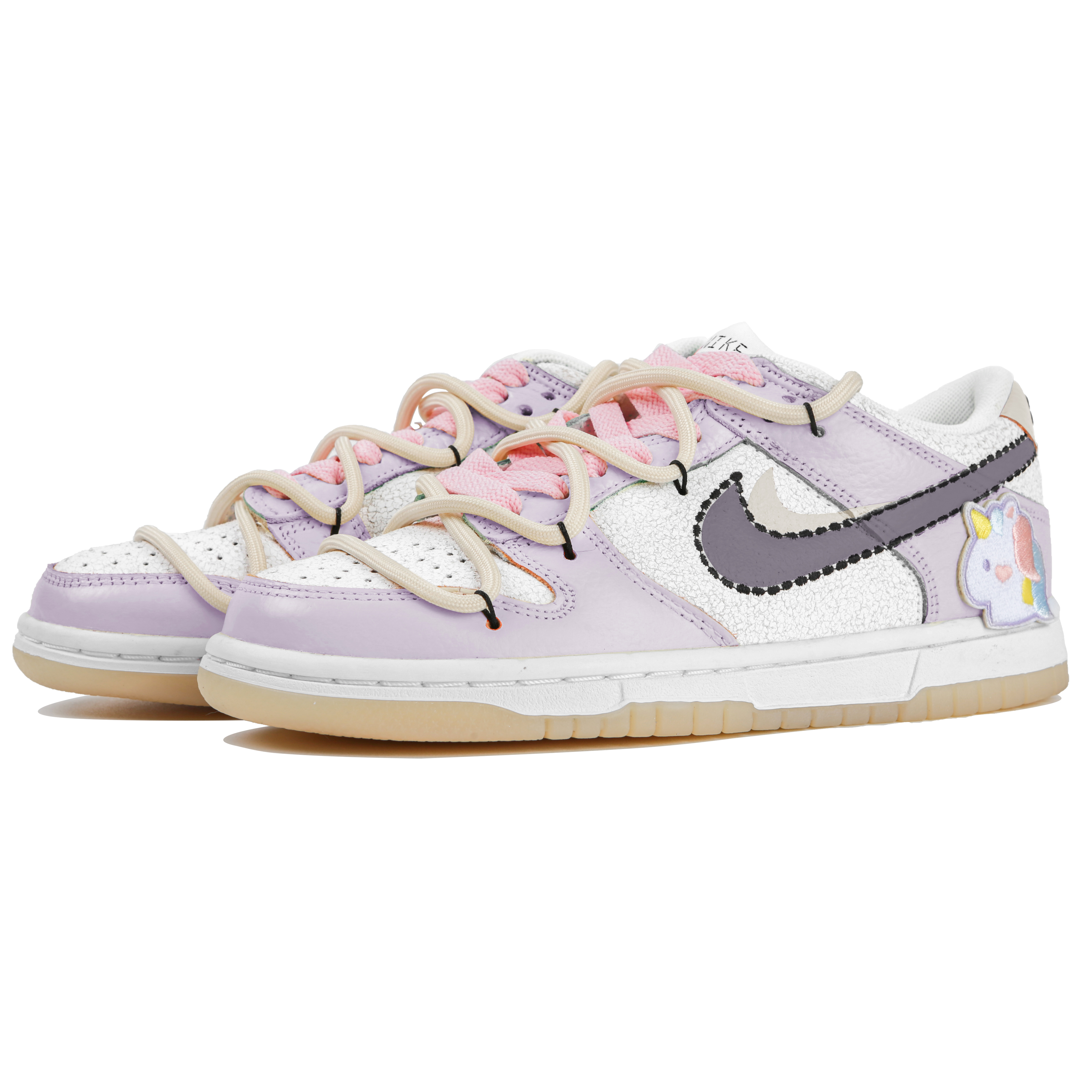 Lookbook [定制鞋款] 耐克Dunk Low '可爱派对 白/紫色' DX3363-100(Team4-女款尤尼可)