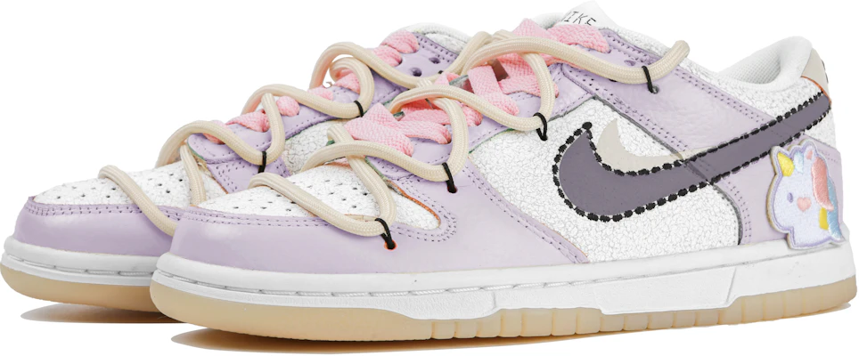 【カスタムシューズ】ナイキ ダンク ロー 'キュートパーティー ホワイト-パープル' DX3363-100(Team4-女款尤尼可) Lookbook 【カスタムシューズ】ナイキ ダンク ロー 'キュートパーティー ホワイト-パープル' DX3363-100(Team4-女款尤尼可)