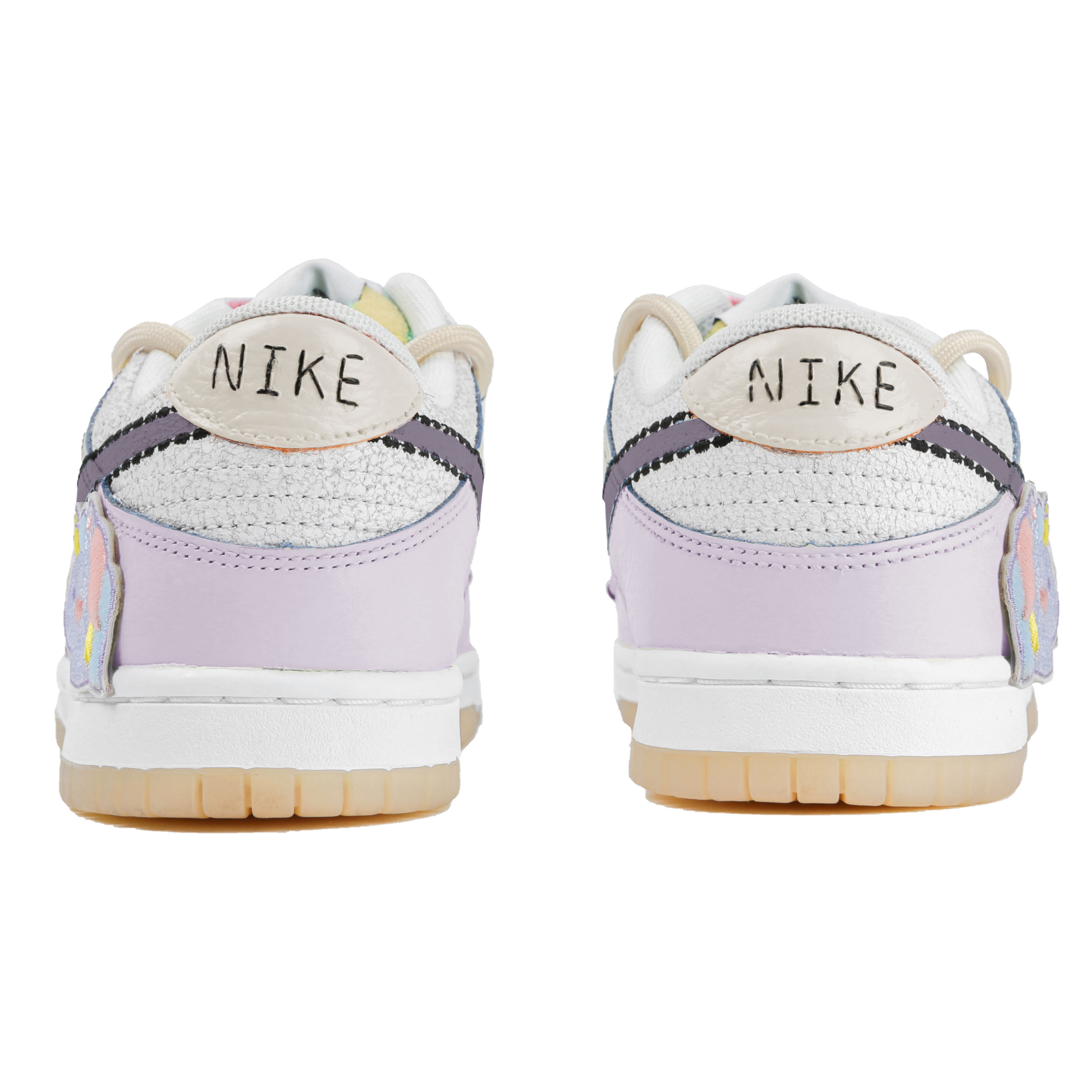 Shop [定制鞋款] 耐克Dunk Low '可爱派对 白/紫色' DX3363-100(Team4-女款尤尼可)