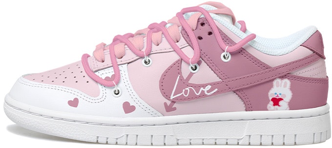 custom-shoes-nike-dunk-low-cute-strawberry-bunny