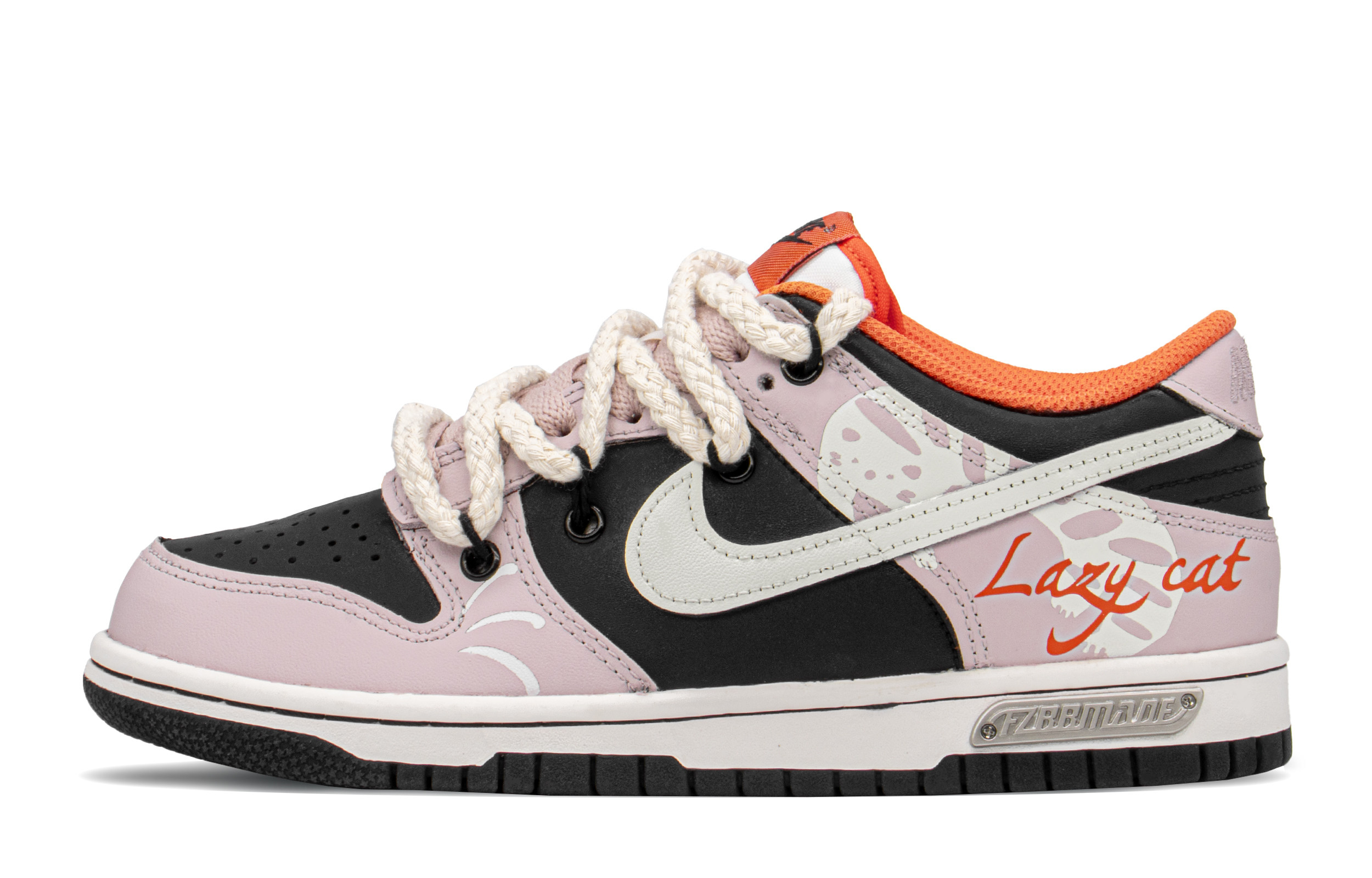 Buy 나이키 덩크 로우 '큐트 스트릿 블랙핑크' (커스텀) DH9765-003(TeamA-DK休闲猫S-BOX)