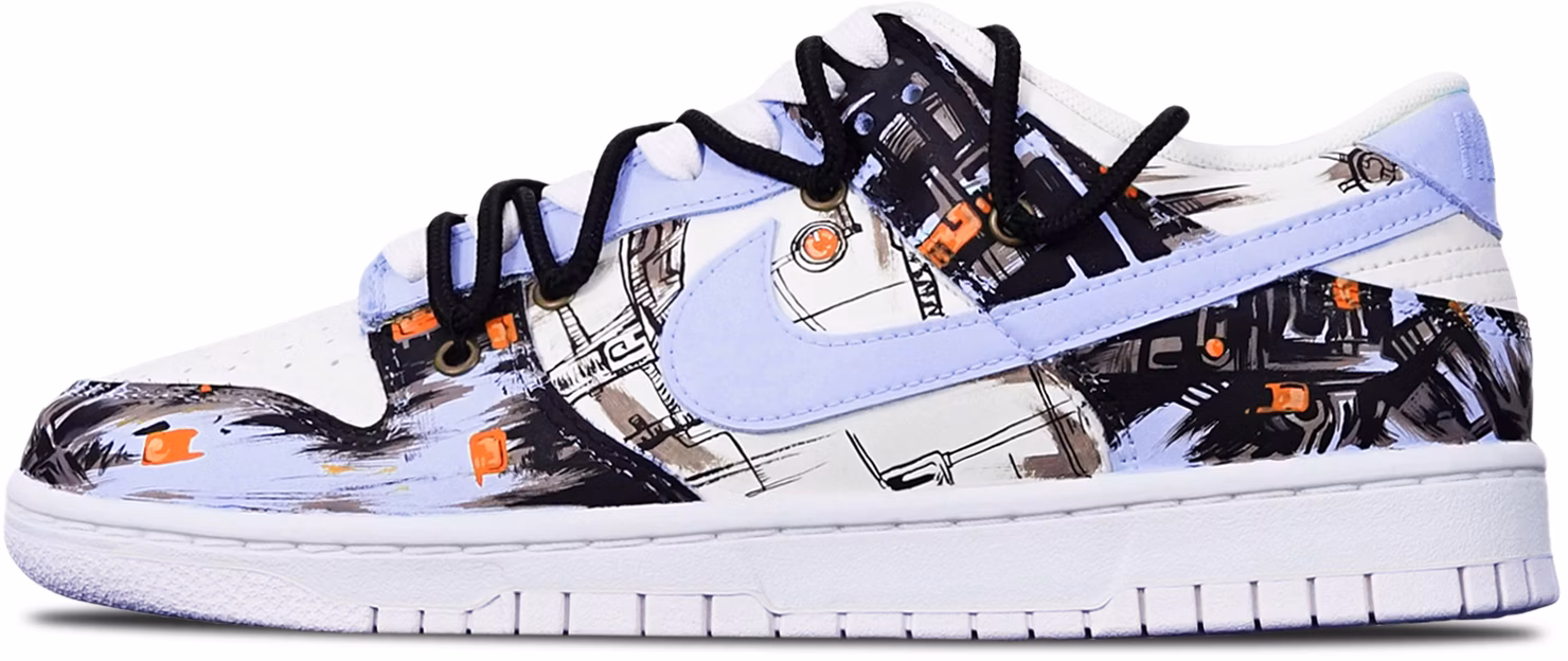 custom-shoes-nike-dunk-low-cyberpunk-abstract-graffiti
