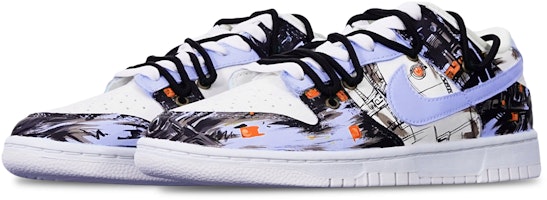 【定制鞋款】Nike Dunk Low "赛博朋克抽象涂鸦" DH9765-100(TeamT-赛博涂鸦紫白S-BOX) Lookbook 【定制鞋款】Nike Dunk Low "赛博朋克抽象涂鸦" DH9765-100(TeamT-赛博涂鸦紫白S-BOX)