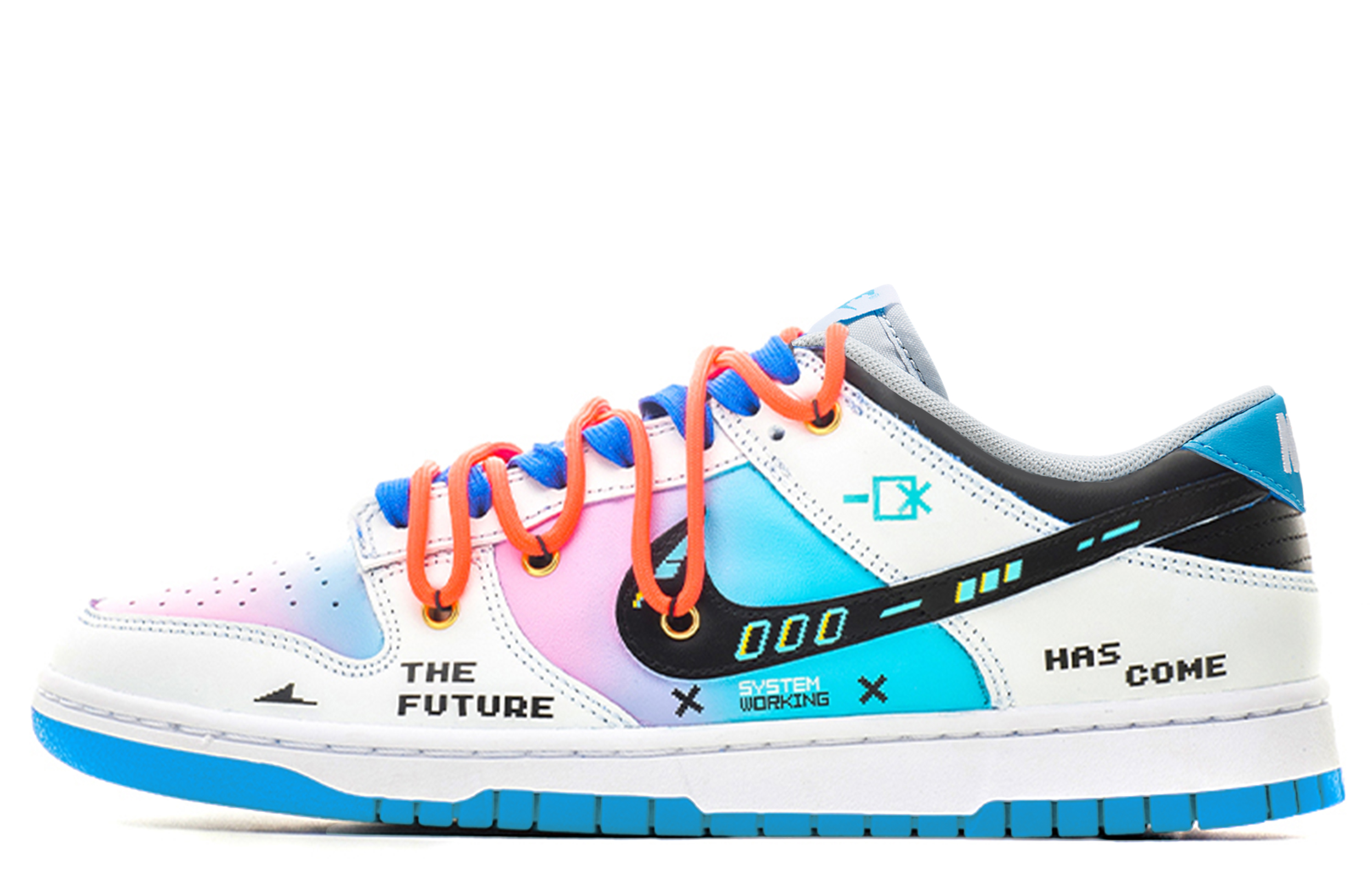 Buy 【定製球鞋】Nike Dunk Low FZBB 賽博龐克 機能像素 電玩棉花糖 禮盒 低筒 板鞋 男款 藍粉漸變