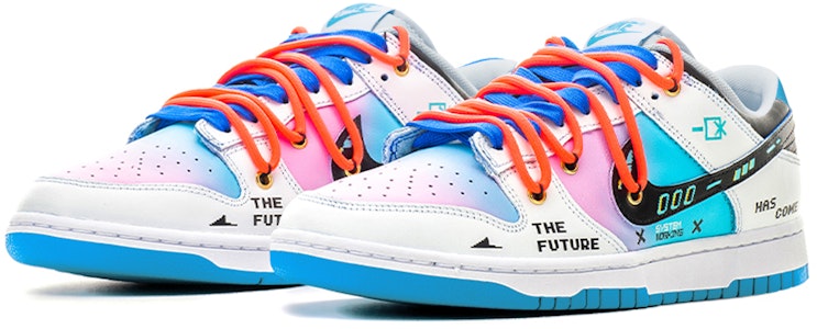 【定製球鞋】Nike Dunk Low FZBB 賽博龐克 機能像素 電玩棉花糖 禮盒 低筒 板鞋 男款 藍粉漸變 Lookbook 【定製球鞋】Nike Dunk Low FZBB 賽博龐克 機能像素 電玩棉花糖 禮盒 低筒 板鞋 男款 藍粉漸變