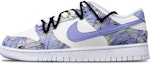 Buy 【定製球鞋】Nike Dunk Low 機械線路 賽博朋克風 抽象塗鴉 解構雙鞋帶 限量特殊鞋盒 低筒 板鞋 GS 藍紫