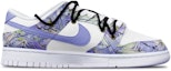 Order 【定製球鞋】Nike Dunk Low 機械線路 賽博朋克風 抽象塗鴉 解構雙鞋帶 限量特殊鞋盒 低筒 板鞋 GS 藍紫