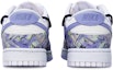 Shop 【定製球鞋】Nike Dunk Low 機械線路 賽博朋克風 抽象塗鴉 解構雙鞋帶 限量特殊鞋盒 低筒 板鞋 GS 藍紫