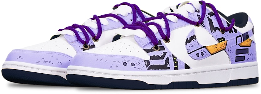 【客製球鞋】 Nike Dunk Low 戰損II高達機械風賽博龐克 解構雙鞋帶 限量特殊鞋盒 低筒 滑板鞋 GS 藍紫 Lookbook 【客製球鞋】 Nike Dunk Low 戰損II高達機械風賽博龐克 解構雙鞋帶 限量特殊鞋盒 低筒 滑板鞋 GS 藍紫
