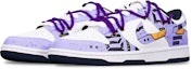 Lookbook 【客製球鞋】 Nike Dunk Low 戰損II高達機械風賽博龐克 解構雙鞋帶 限量特殊鞋盒 低筒 滑板鞋 GS 藍紫