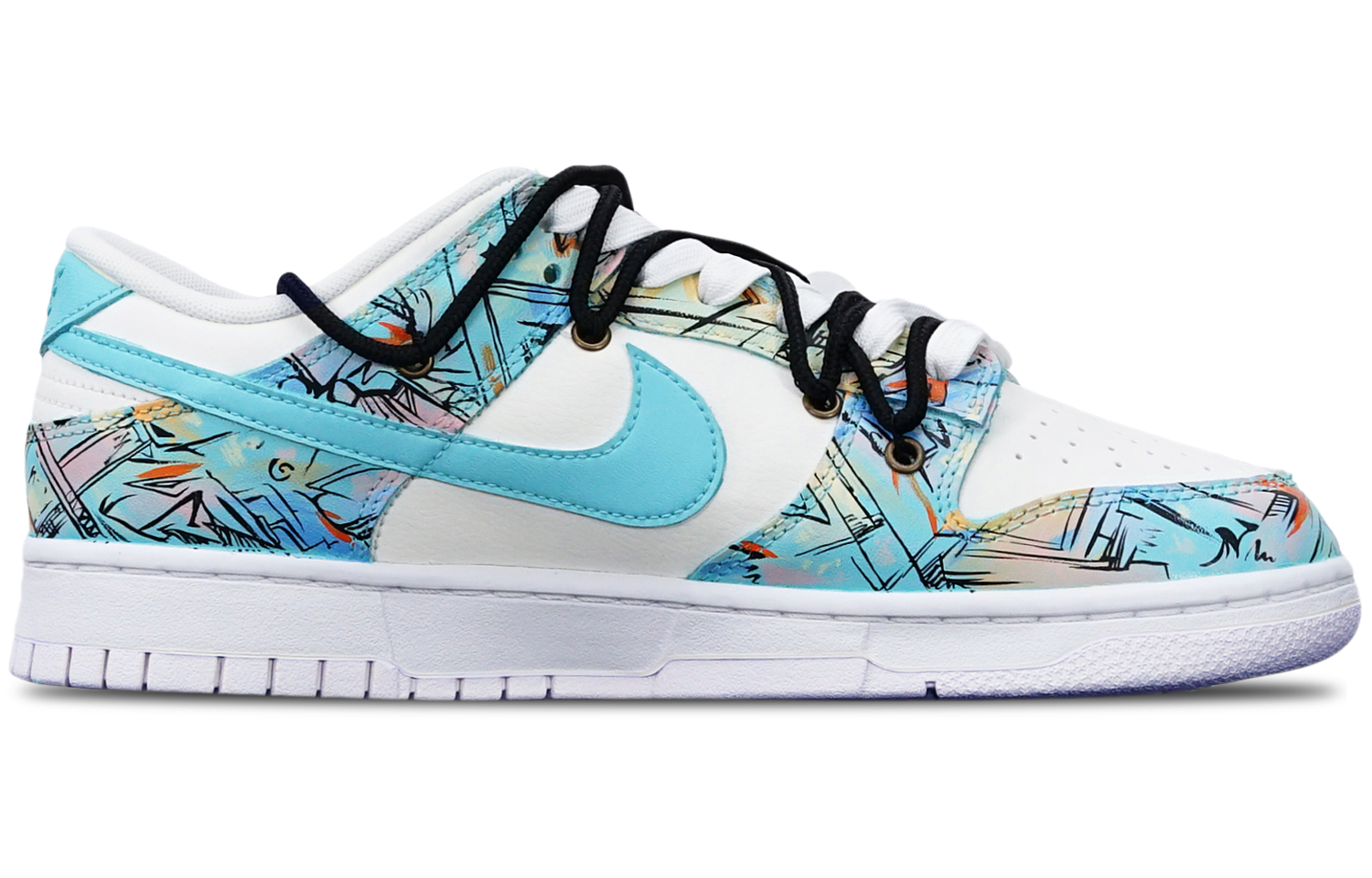 Order [定制鞋] 耐克 Dunk Low '赛博朋克蓝白' DH9765-100(TeamT-机械线路蓝白S-BOX)