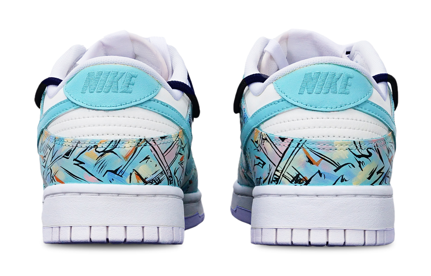 Shop [定制鞋] 耐克 Dunk Low '赛博朋克蓝白' DH9765-100(TeamT-机械线路蓝白S-BOX)