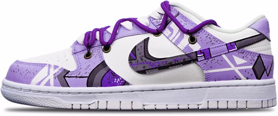 【定制球鞋】 Nike Dunk Low 賽博朋克 機械風 解構 特殊鞋盒 低幫 板鞋 GS 紫白色 Buy 【定制球鞋】 Nike Dunk Low 賽博朋克 機械風 解構 特殊鞋盒 低幫 板鞋 GS 紫白色