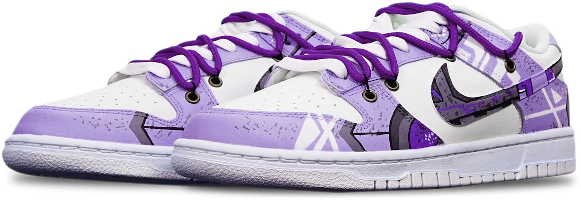 【定制球鞋】 Nike Dunk Low 賽博朋克 機械風 解構 特殊鞋盒 低幫 板鞋 GS 紫白色 Lookbook 【定制球鞋】 Nike Dunk Low 賽博朋克 機械風 解構 特殊鞋盒 低幫 板鞋 GS 紫白色