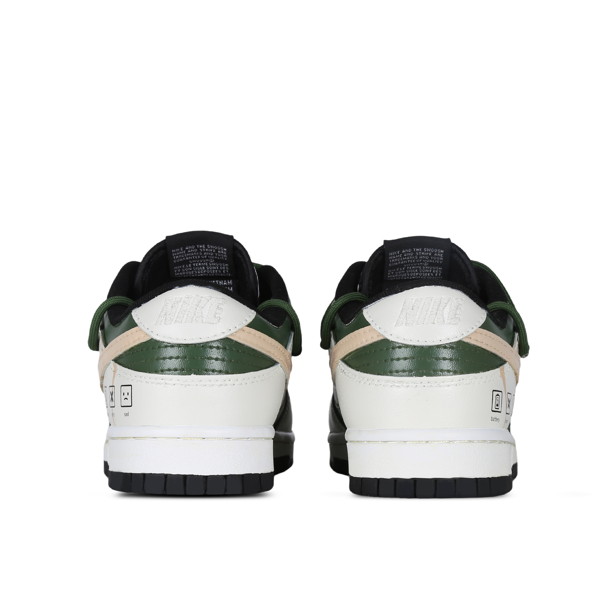 [Custom Shoes] Nike Dunk Low 'Cyberpunk Deconstructed White Green' 圖 5