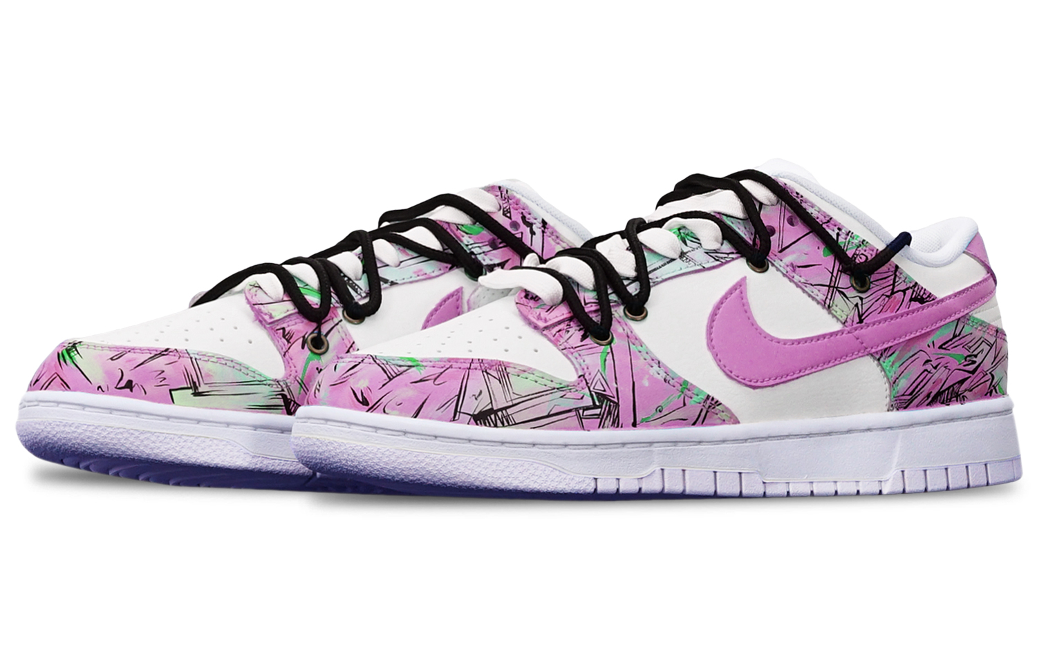 Lookbook 【カスタムシューズ】ナイキ ダンク ロー 'サイバーパンク フューシャ' DH9765-100(TeamT-机械线路玫红S-BOX)