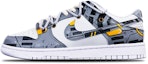 Buy 【定制球鞋】Nike Dunk Low 賽博朋克 機能風 Vibe風 特殊鞋盒 解構 低幫 板鞋 GS 白灰橙