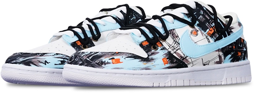 Zapatillas Nike Dunk Low 'Cyberpunk Graffiti Azul Blanco' DH9765-100(TeamT-赛博涂鸦蓝白S-BOX) Lookbook Zapatillas Nike Dunk Low 'Cyberpunk Graffiti Azul Blanco' DH9765-100(TeamT-赛博涂鸦蓝白S-BOX)